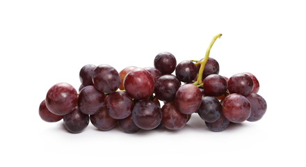 Cardinal grapes isolated on white background