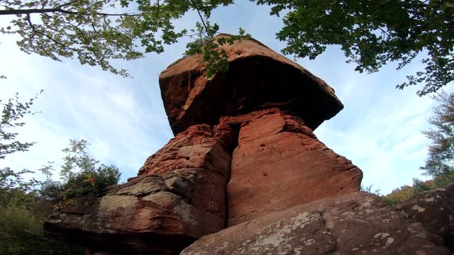 Buntsandsteinfelsen, Teufelstisch (Hinterweidenthal), Pilzfelsen