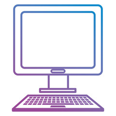 computer desktop isolated icon