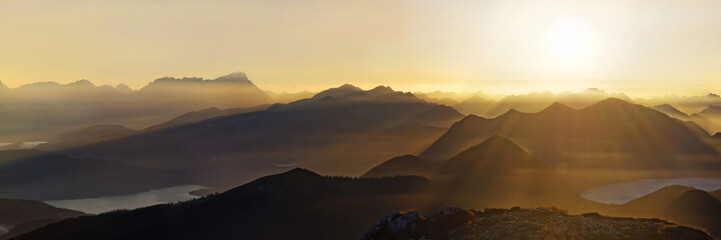 Sunset With View The Jachenau