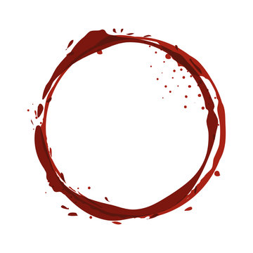 Circular Watermark Paint Wine