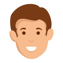 young man avatar head character