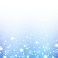 Shiny lights on blue background