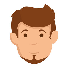 young man avatar head character