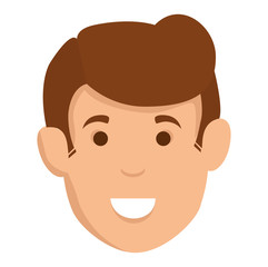 young man avatar head character