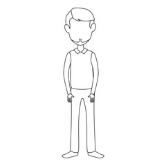 Fototapeta premium young man avatar character