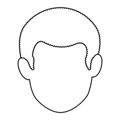 young man avatar head character