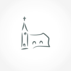 church icon vector illustration