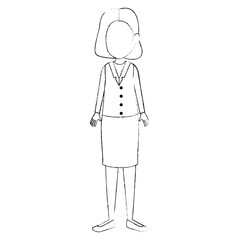 beautiful and young woman character