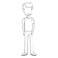 Fototapeta premium young man avatar character