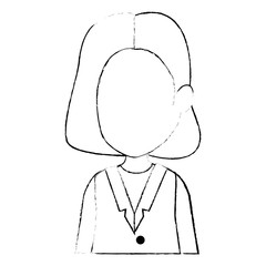 beautiful and young woman character