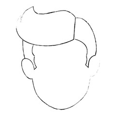 young man avatar head character