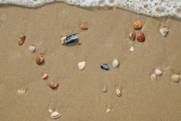 Fototapeta na wymiar Steine an einem Strand