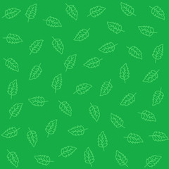 Mint organic seamless pattern. Vector cooking natural mint design texture