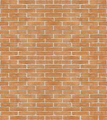 New italian brick wall background without plaster - seamless pattern useful for rendering