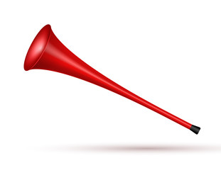 Vuvuzela trumpet football fan. Soccer vector sport play fan symbol with vuvuzela or trumpet design © kolonko