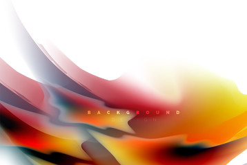 Holographic paint explosion design, fluid colors flow, colorful storm. Liquid mixing colours motion concept, trendy abstract background layout template for business presentation, app wallpaper banner