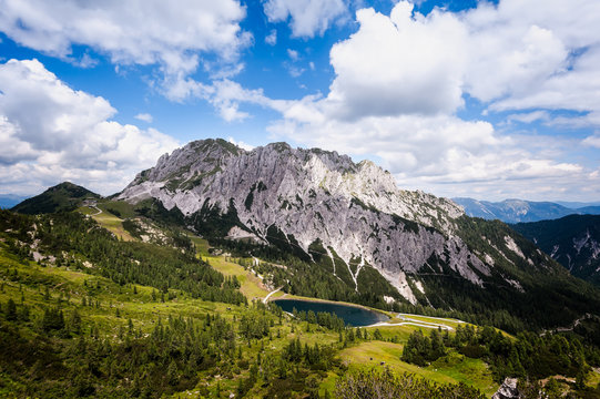 Mountain panorama. JulianAlps in Italy.
