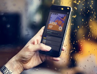 Radio music streaming on a smartphone