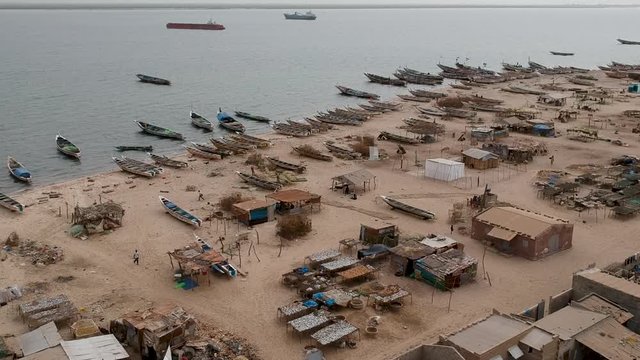 Fishing village in Senegal west Africa