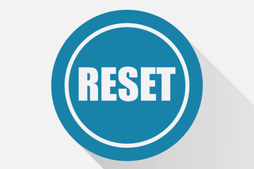 Icono de reiniciar azul.