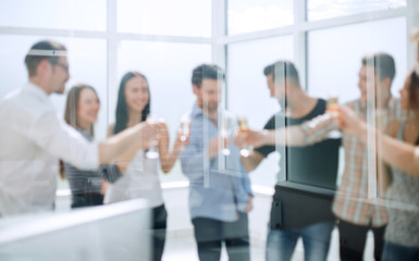 creative business team celebrates their success