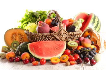 Fototapeta na wymiar fruit and vegetable