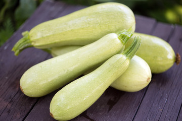 marrow on a wooden background