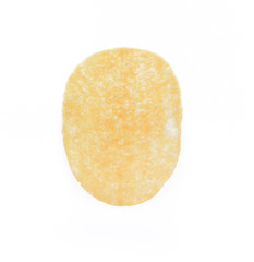 potato crisps on the white surface