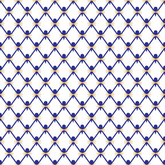 Naklejka premium Seamless pattern, background, cobalt mesh. pattern for China Vector illustration.