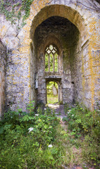 Fototapeta na wymiar Cornish church ruin