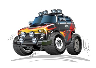 Cartoon 4x4 car © Mechanik