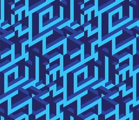 Isometric labirynth pattern