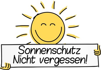 Sonnenschutz nicht vergessen