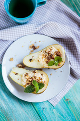 Pears with ricotta