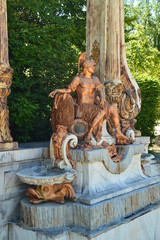 Sculpture Of Roman Legionary In The Beautiful Gardens Of The Farm. Art History Biology. June 19,...