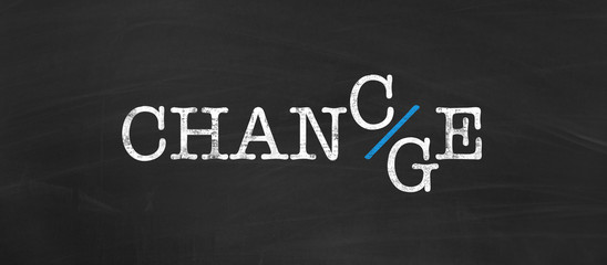 Obraz premium Chance and Change as opportunity for career or personal development