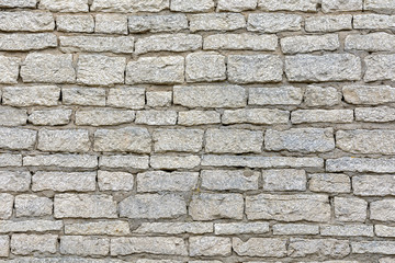 Background from an ancient fortified brick wall