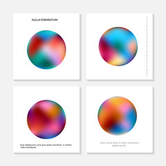 Abstract holographic gradient in the form of a sphere
