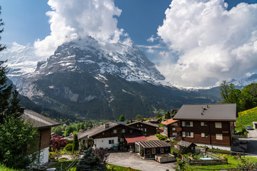 Fototapeta na wymiar Switzerland, panoramic view from First to Eiger