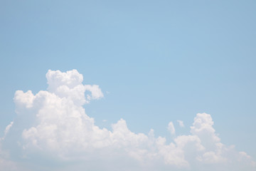 Blue sky background in vintage film style