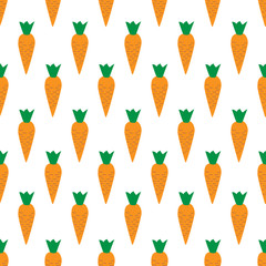 Carrot Seamless Pattern Background Vector Illustration