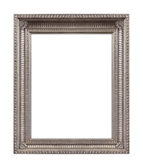 Fototapeta premium Silver frame for paintings, mirrors or photo