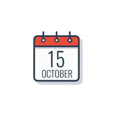 Calendar day icon isolated on white background. Vector illustration.