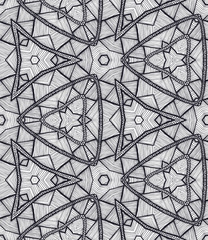 Vector seamless ethnic pattern with axial symmetry.