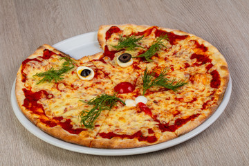 Kids pizza with cheese