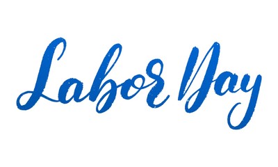 Labor Day. Grunge textured lettering for USA Labor Day celebration