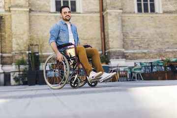 Man in wheelchair
