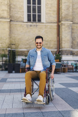 Man in wheelchair
