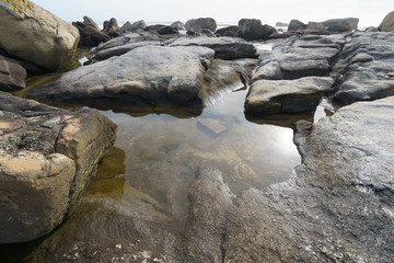 Rocky coast of the northern Portugal
